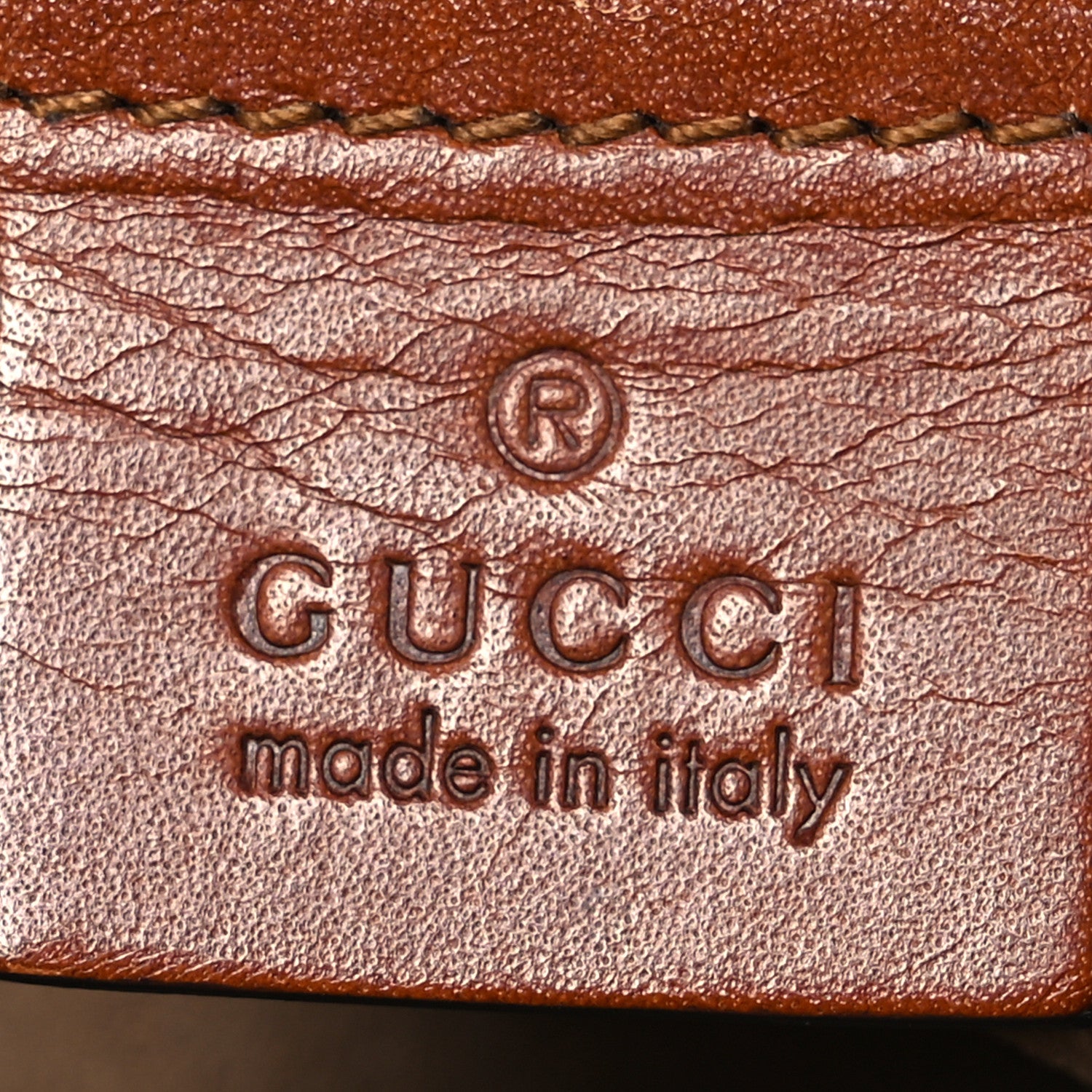 Gucci GG Supreme Monogram Cuoio Toscano Small Boston Beige Ebony Cuir 7 of 17