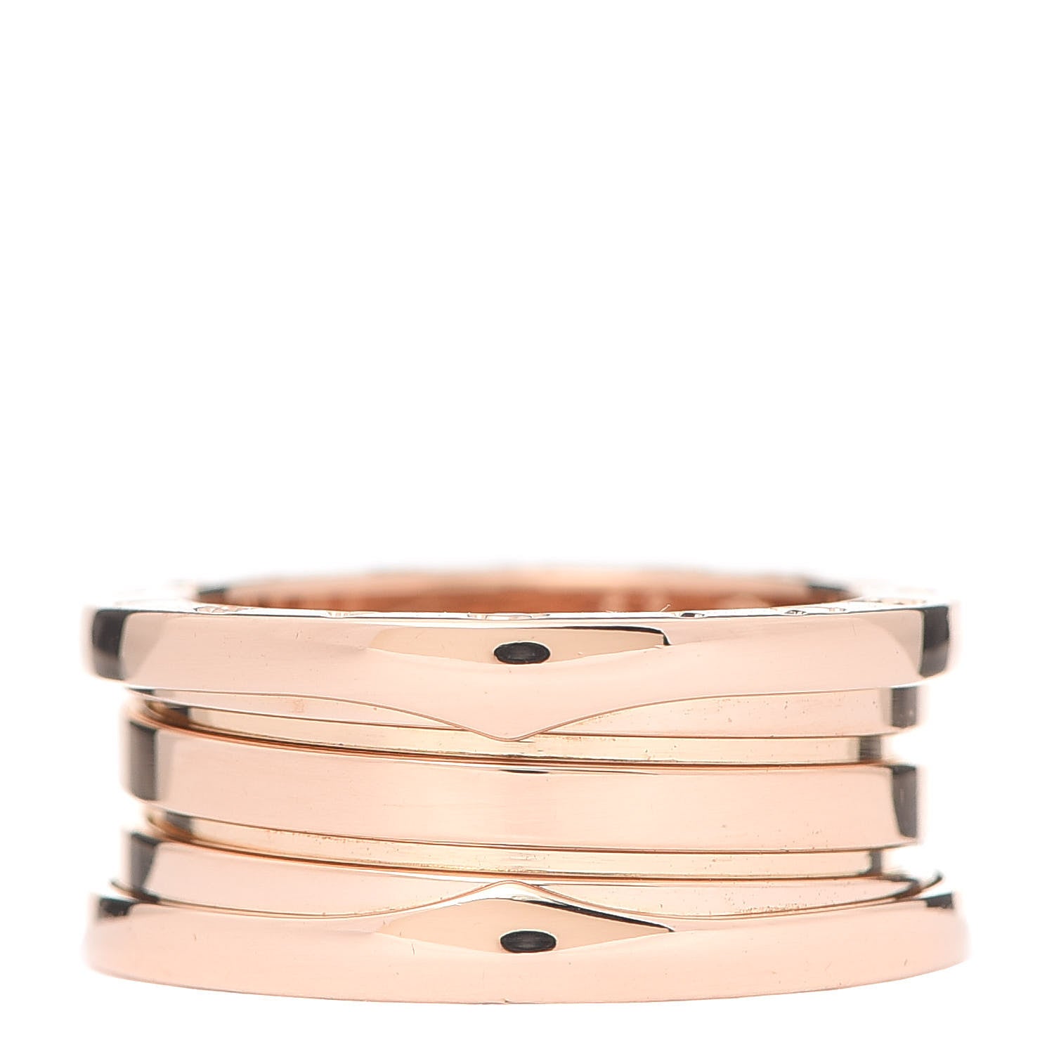 Bulgari 18K Rose Gold B.Zero1 Three-Band Ring 52 6 1 of 5