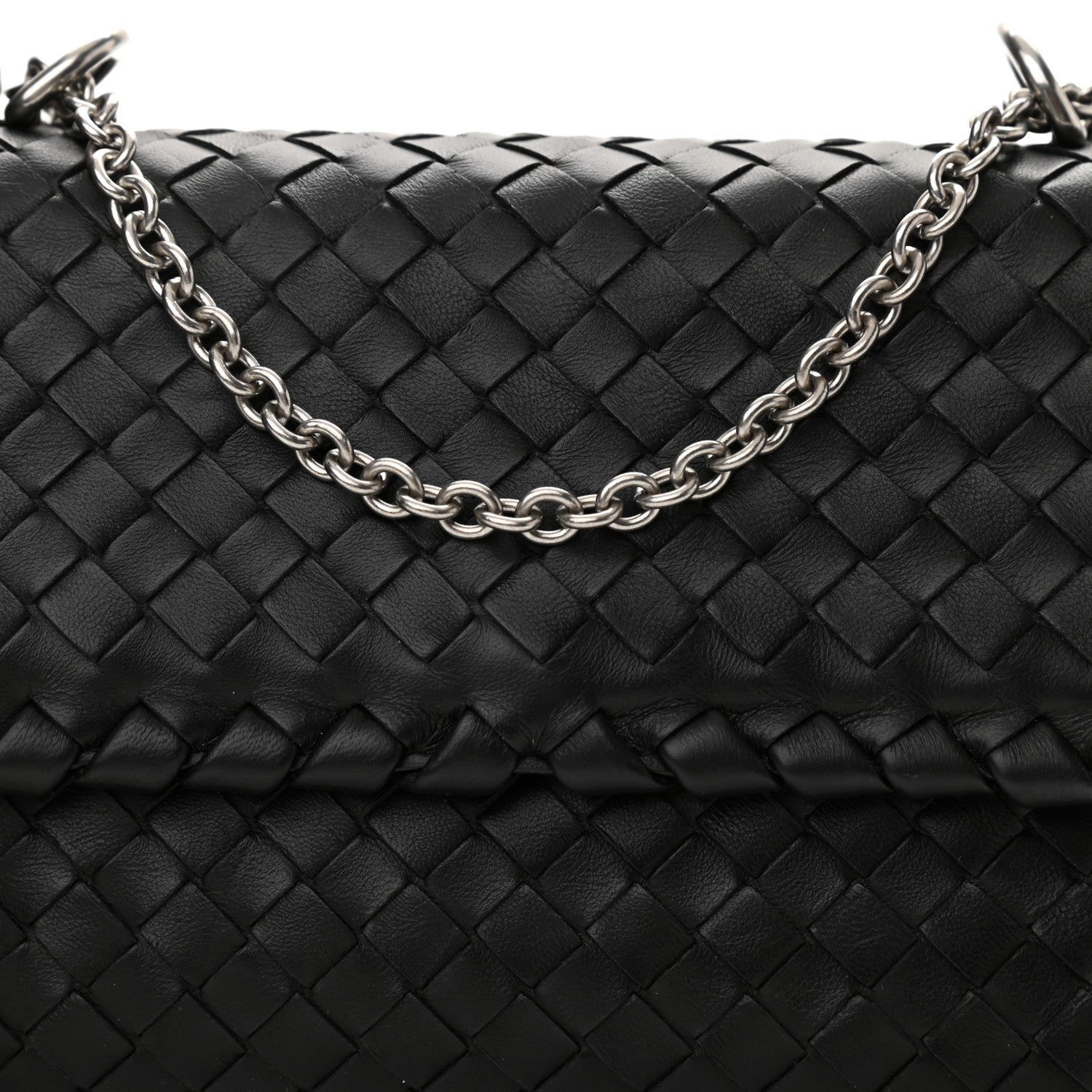 Bottega Veneta Nappa Intrecciato Baby Olimpia Shoulder Bag Black 9 of 12