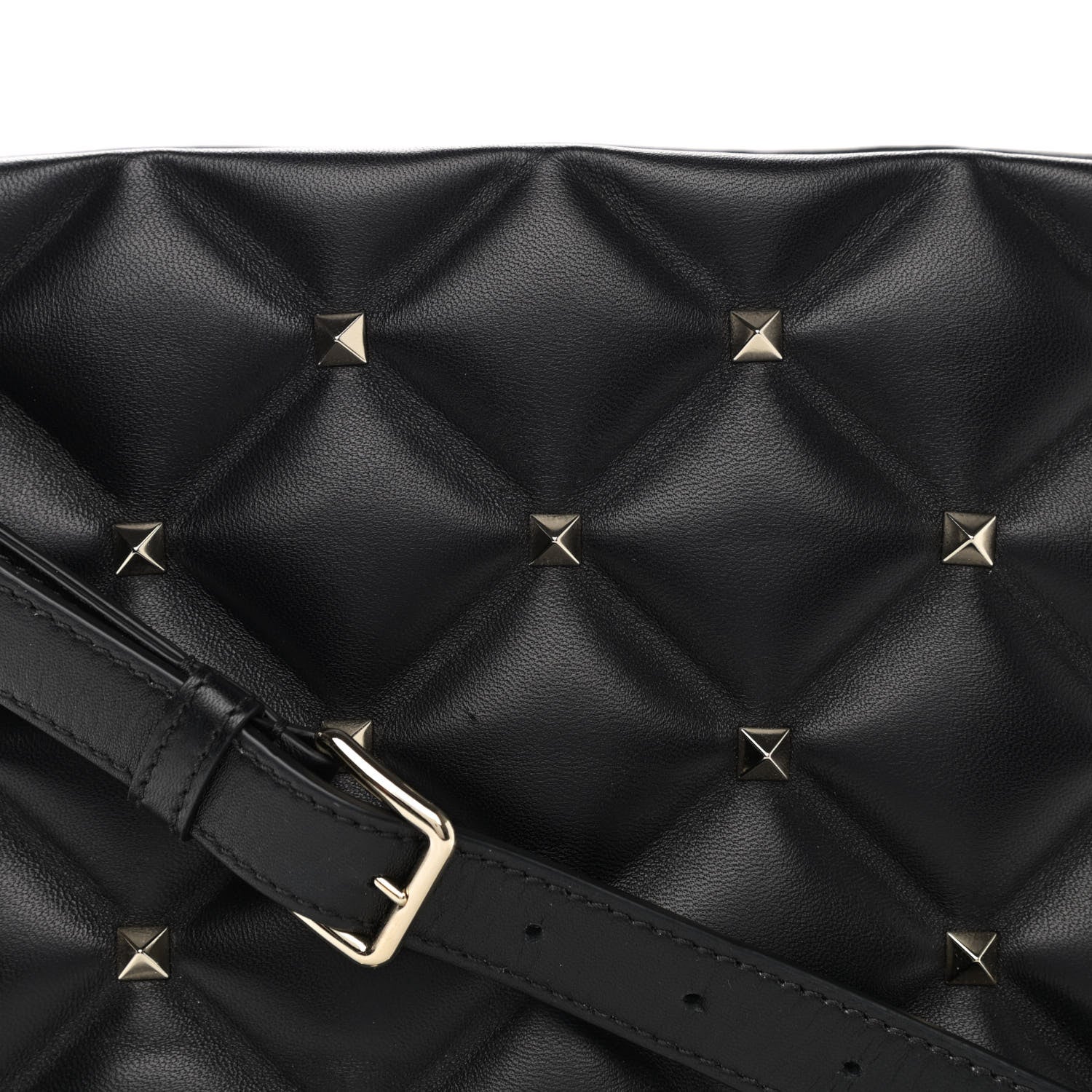 Valentino Garavani Nappa Candystud Shoulder Bag Black 7 of 9