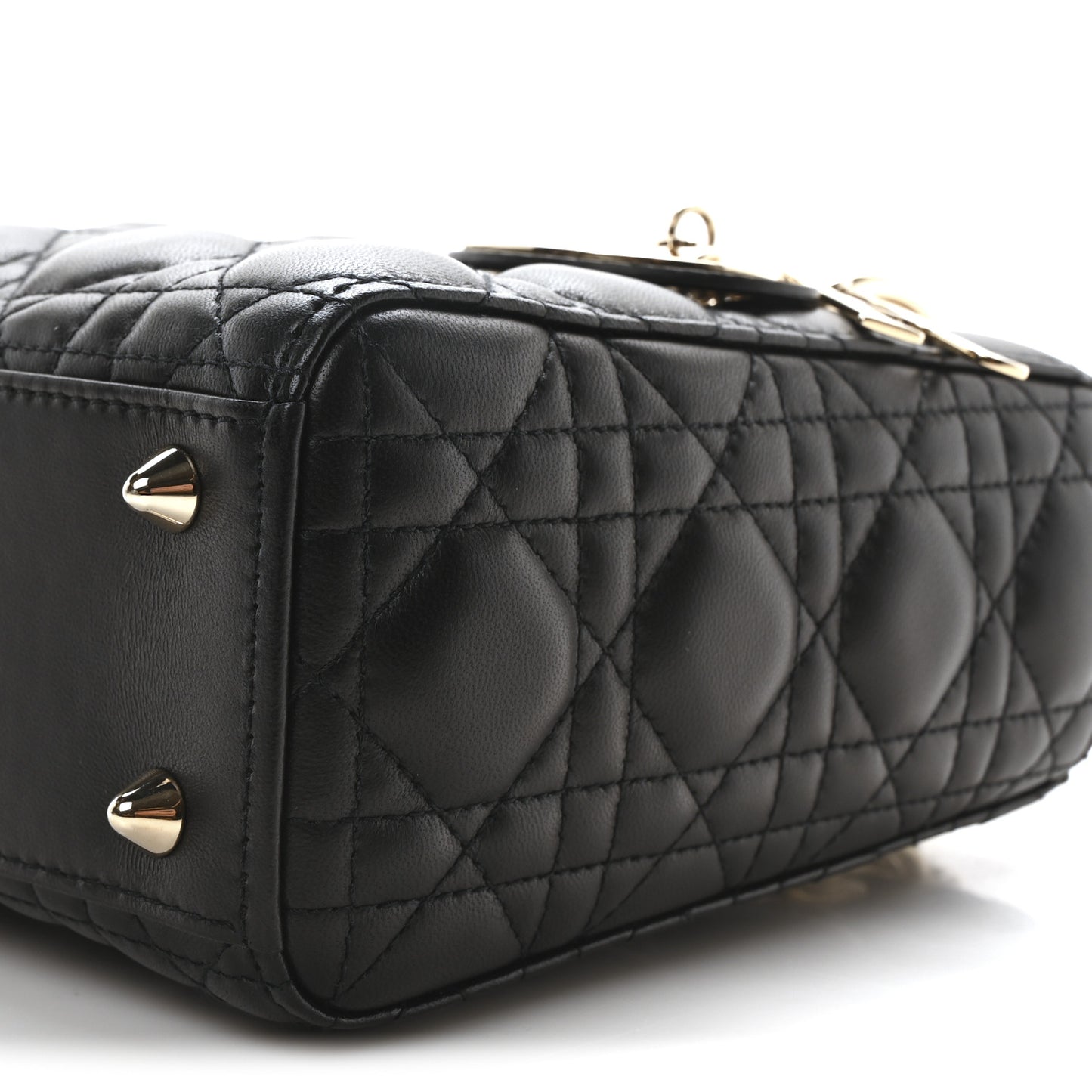 Lambskin Cannage Small My ABCDior Lady Dior Black