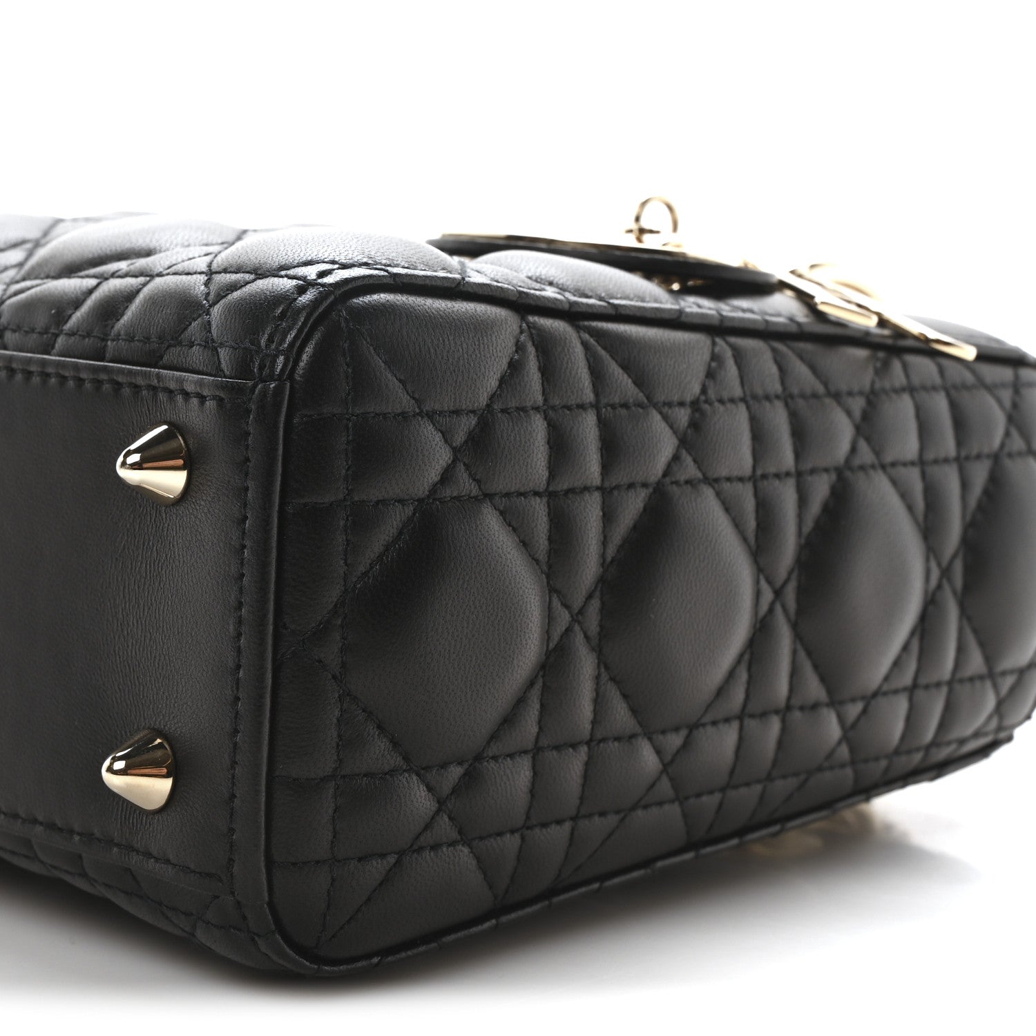 Christian Dior Lambskin Cannage Small My ABCDior Lady Dior Black 10 of 11