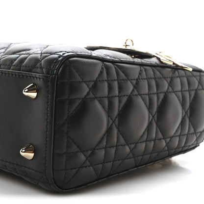 Christian Dior Lambskin Cannage Small My ABCDior Lady Dior Black 10 of 11