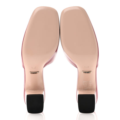 Gucci Malaga Kid Crystal Square G Madelyn Mules 37.5 Romantic Cerise 5 of 8