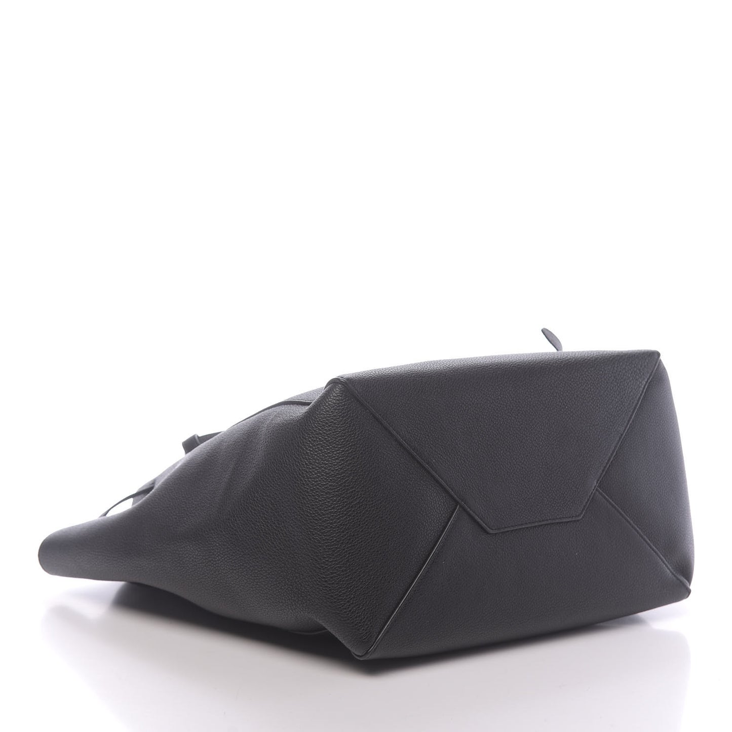 Soft Grained Calfskin Small Belt Cabas Phantom Black