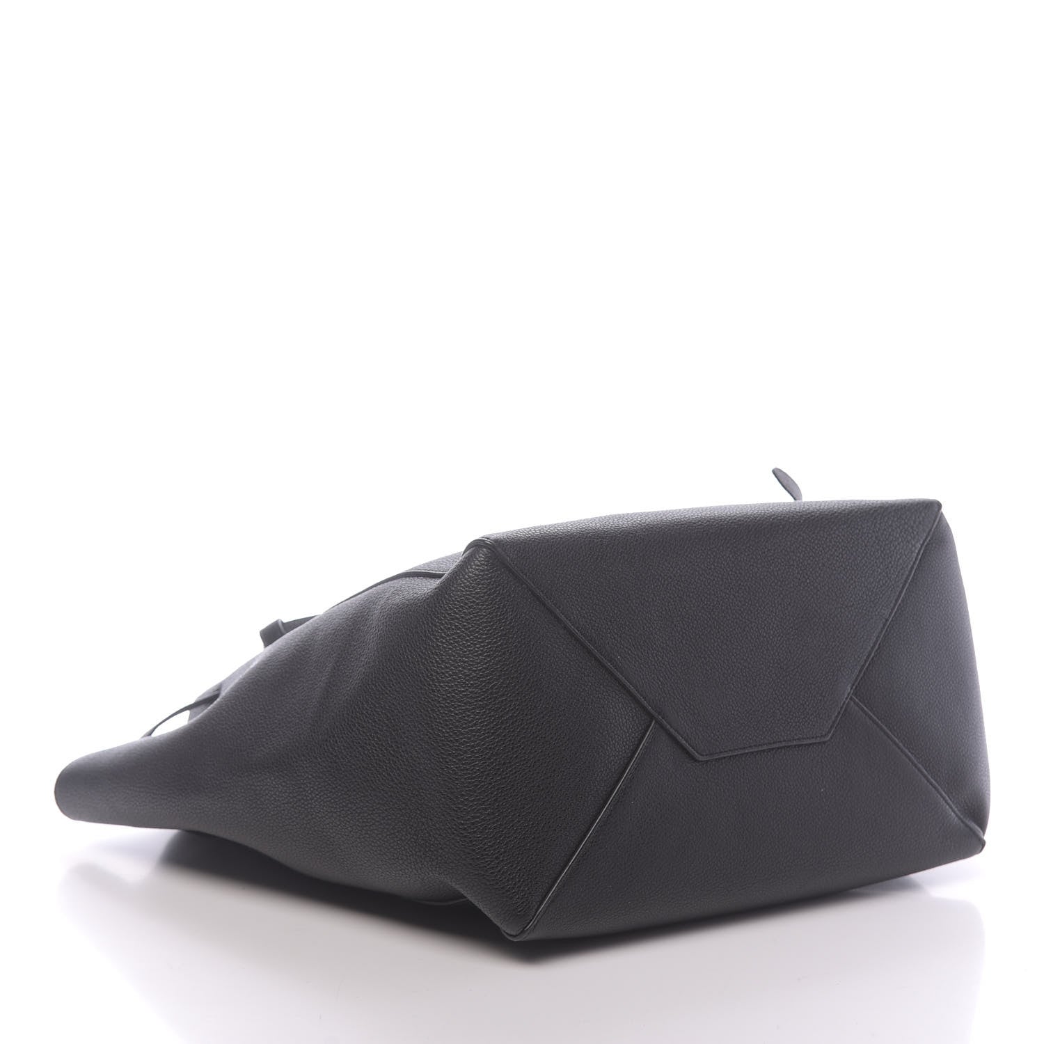 Celine Soft Grained Calfskin Small Belt Cabas Phantom Black 4 of 9