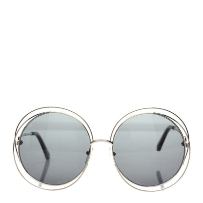 Chloe Oversized Round Carlina Sunglasses CE114SD Gold Grey Metallic 2 of 7