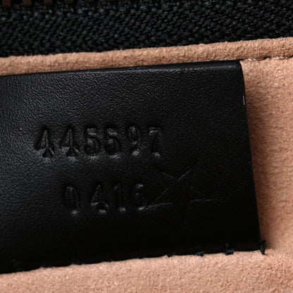 Gucci Calfskin GucciGhost Life is Gucci Zip Pouch Black 8 of 13