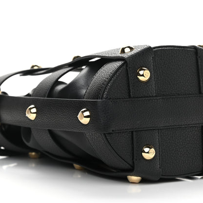 Salvatore Ferragamo Calfskin Cage Bag Black 9 of 10