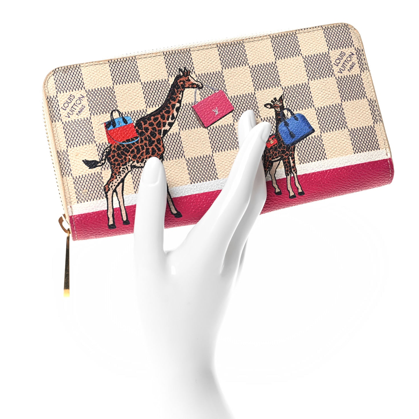 Damier Azur 2017 Christmas Animation Zippy Wallet