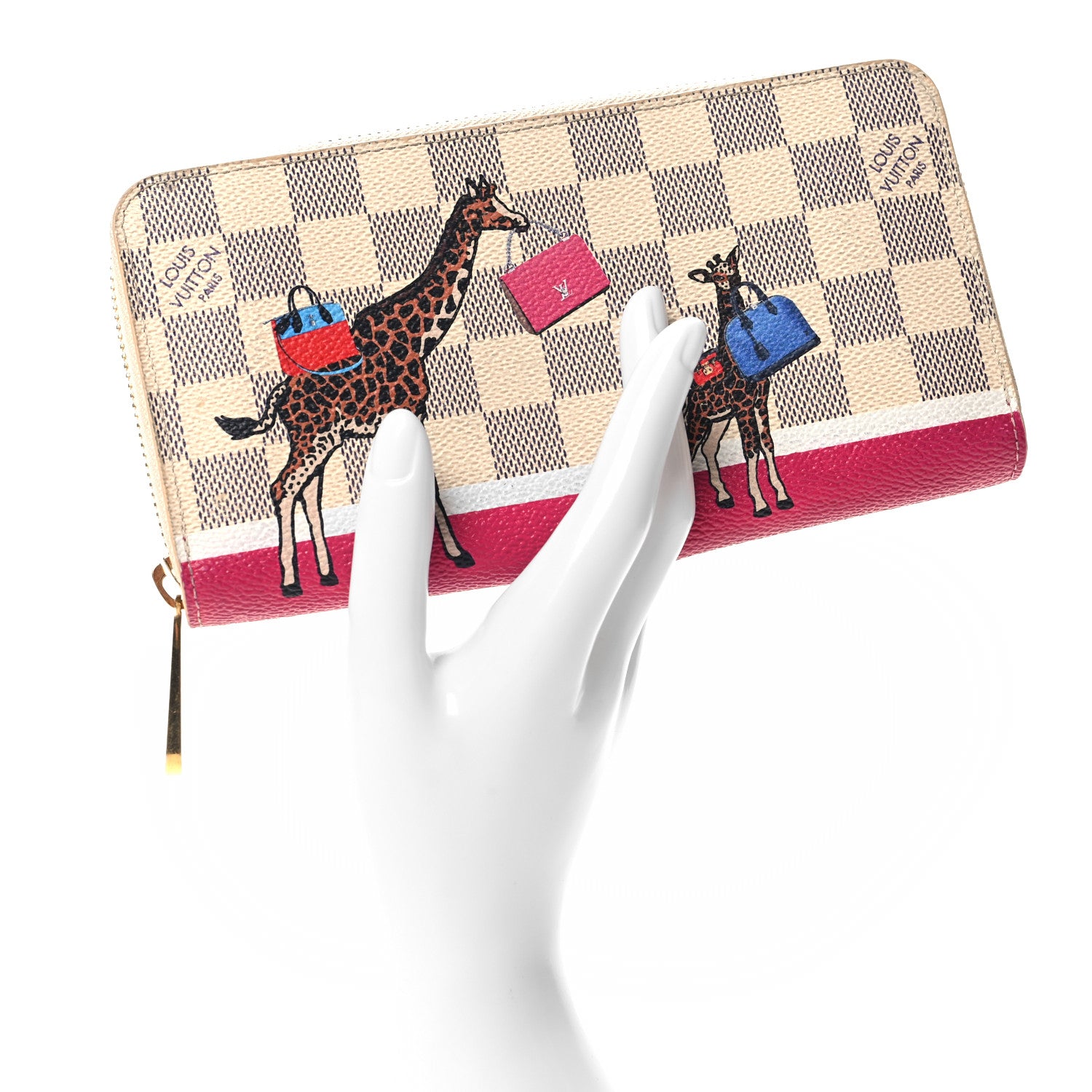 Louis Vuitton Damier Azur 2017 Christmas Animation Zippy Wallet 2 of 8