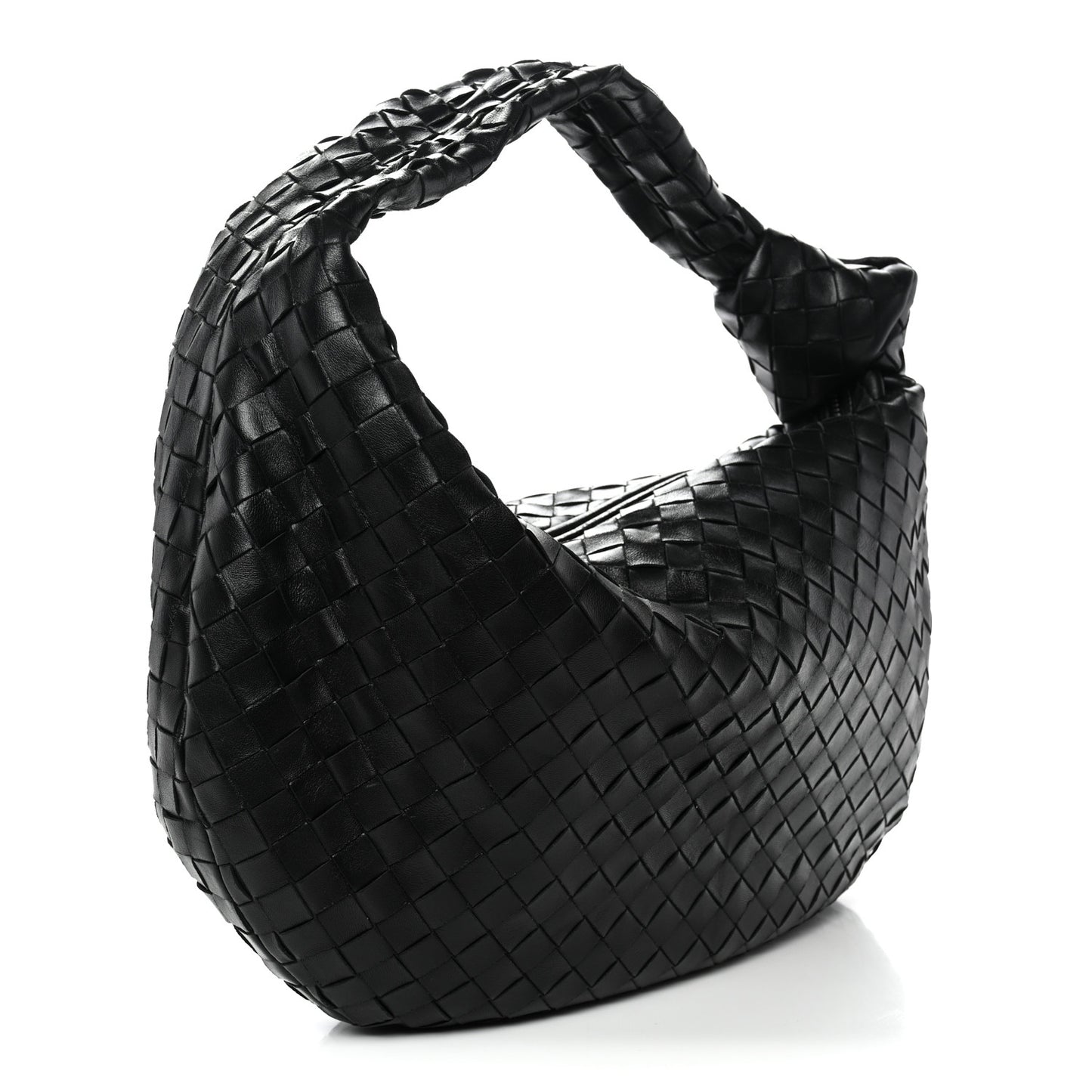 Nappa Intrecciato Small Jodie Hobo Black