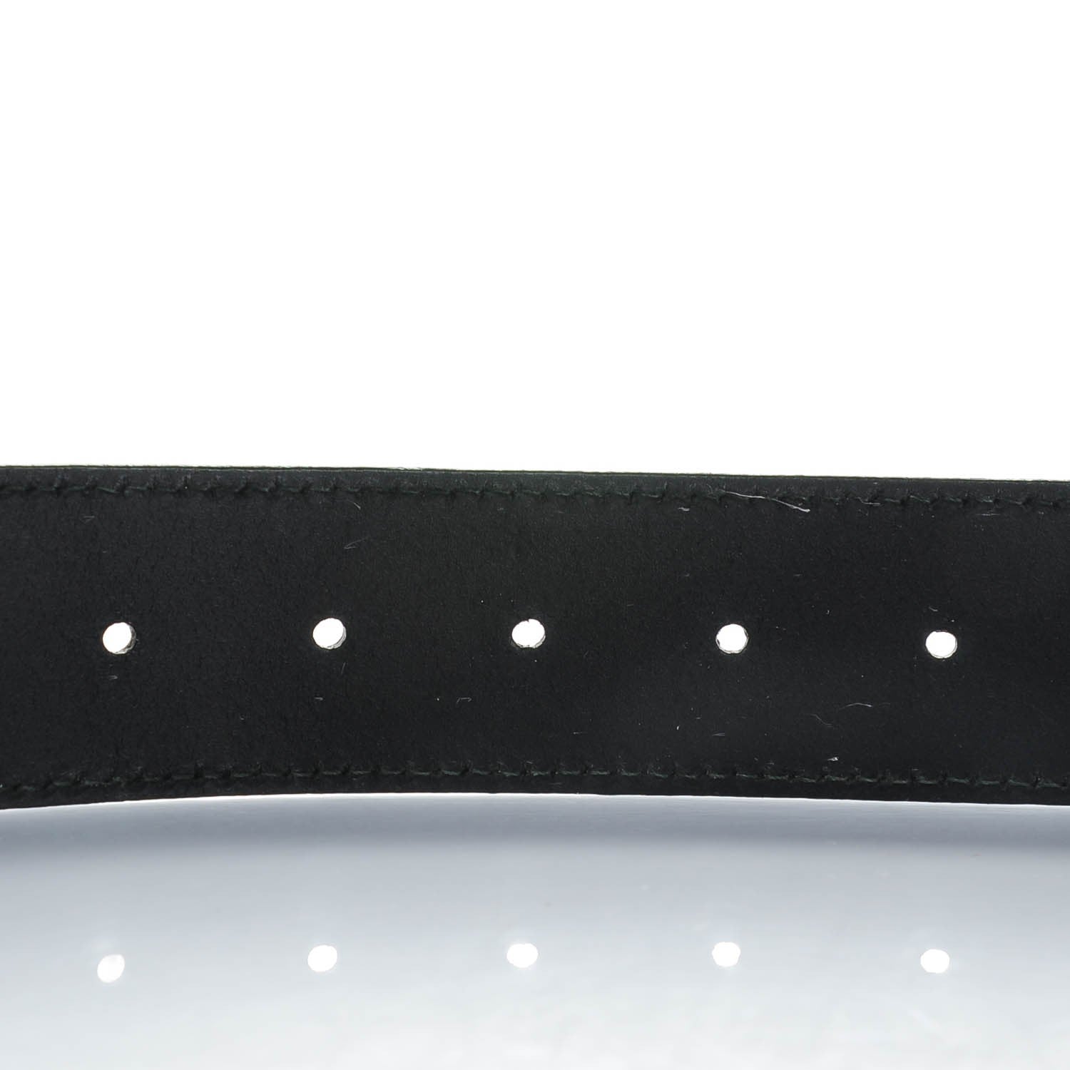 Gucci Calfskin Interlocking G Belt 80 32 Black 5 of 6