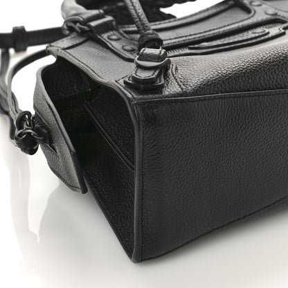 Balenciaga Grained Calfskin Neo Classic Black Hardware Mini City Black 6 of 7