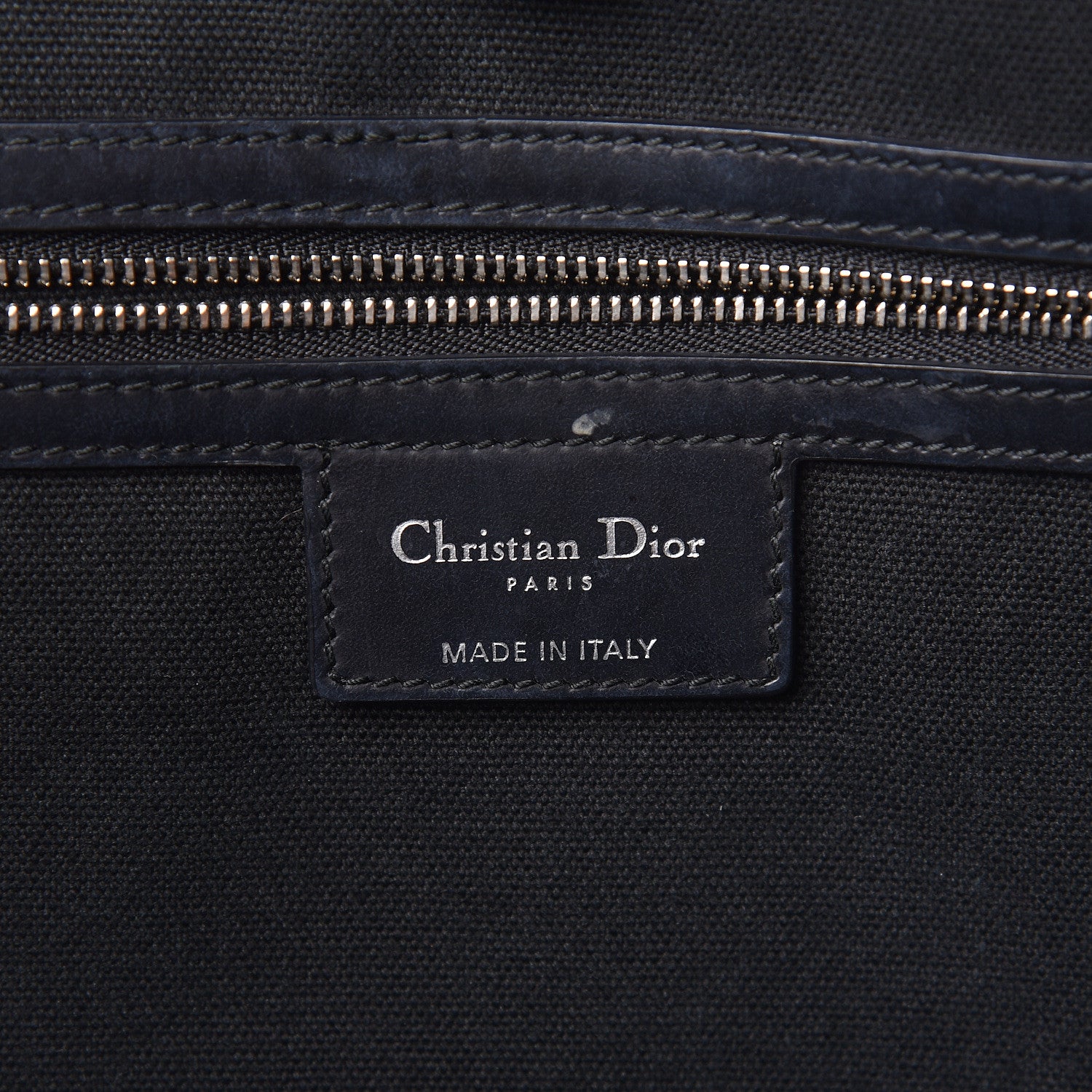Christian Dior Coated Canvas Cannage Panarea Shopping Tote Black 6 of 13