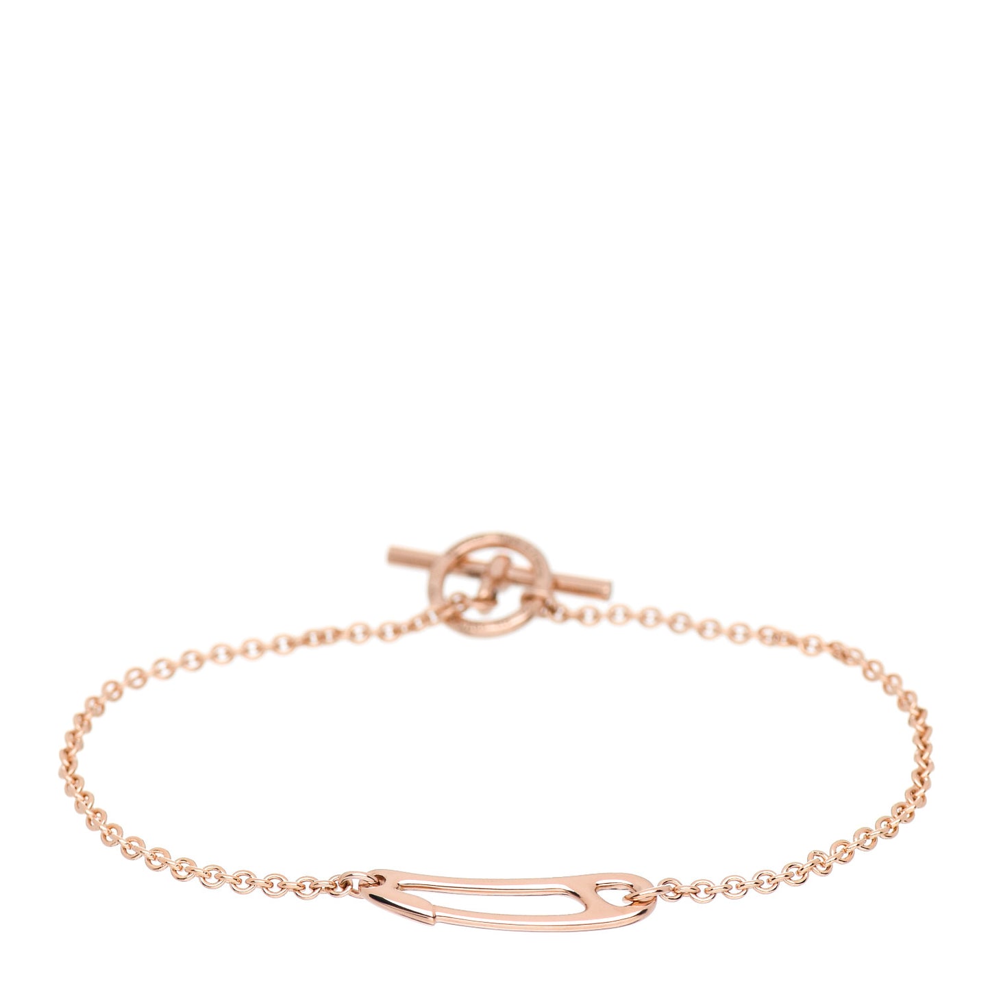 18K Rose Gold Mini Chaine d'Ancre Punk Bracelet SH
