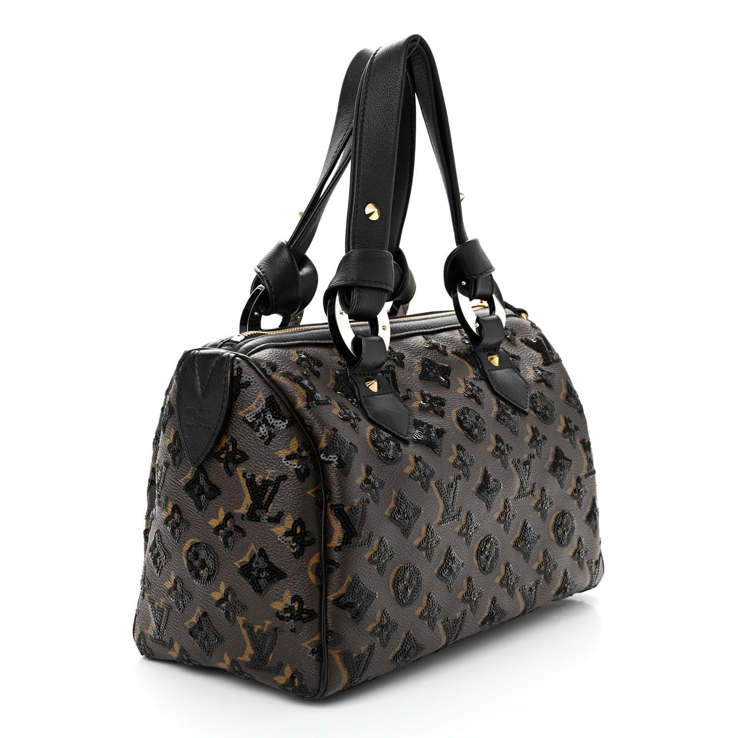 Monogram Sequins Eclipse Speedy 28 Black