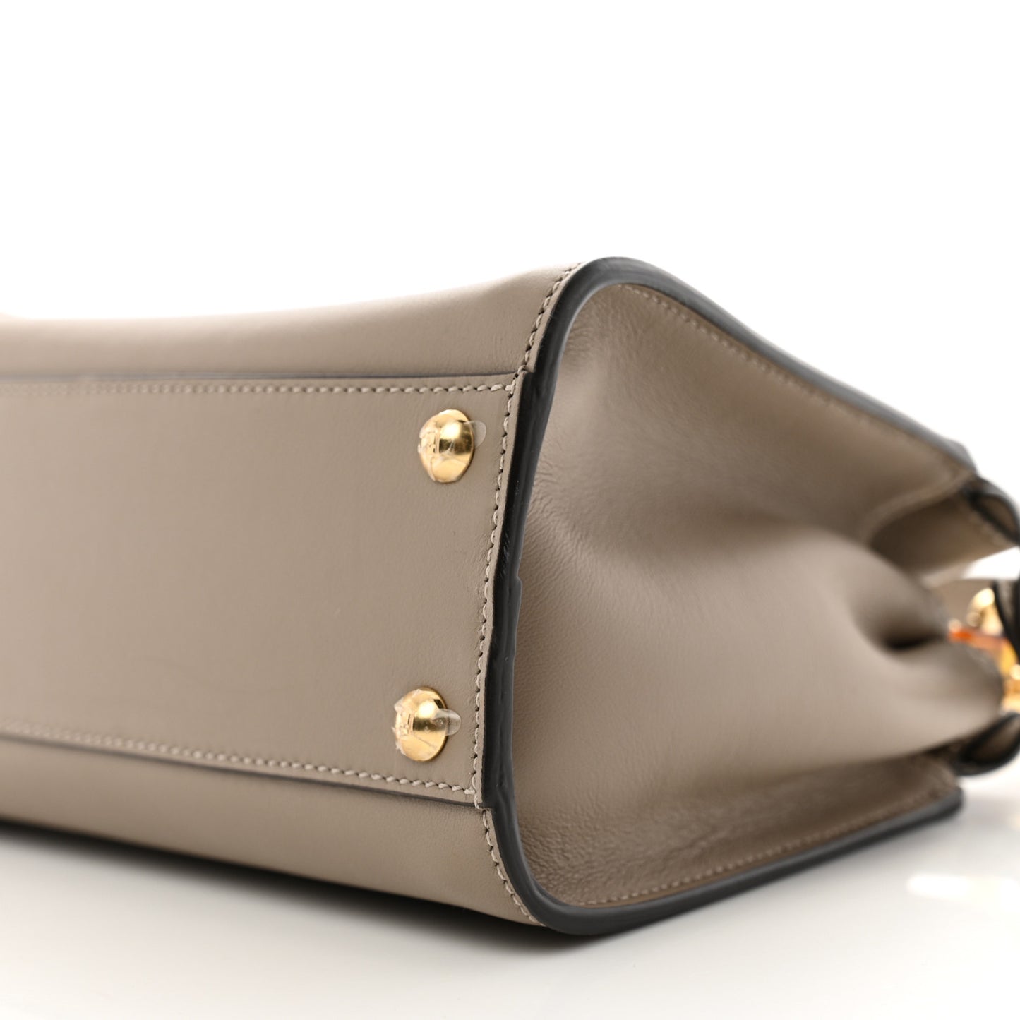 Vitello Seta Shiny Nappa Plexiglass Tortoise Mini Peekaboo Iconic Satchel Tortora
