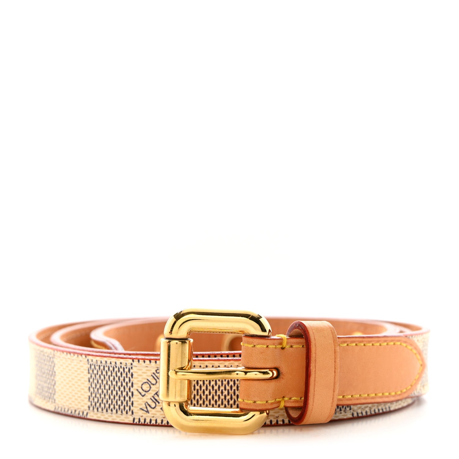 Louis Vuitton Damier Azur 20mm Belt 90 36 1 of 10