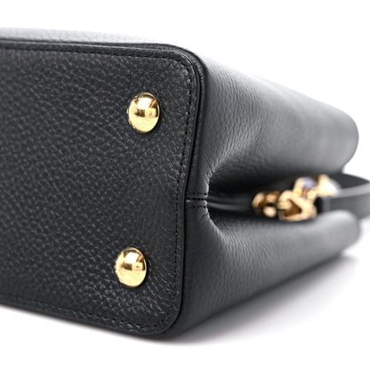 Louis Vuitton Taurillon Kintsugi Capucines MM Black 8 of 8