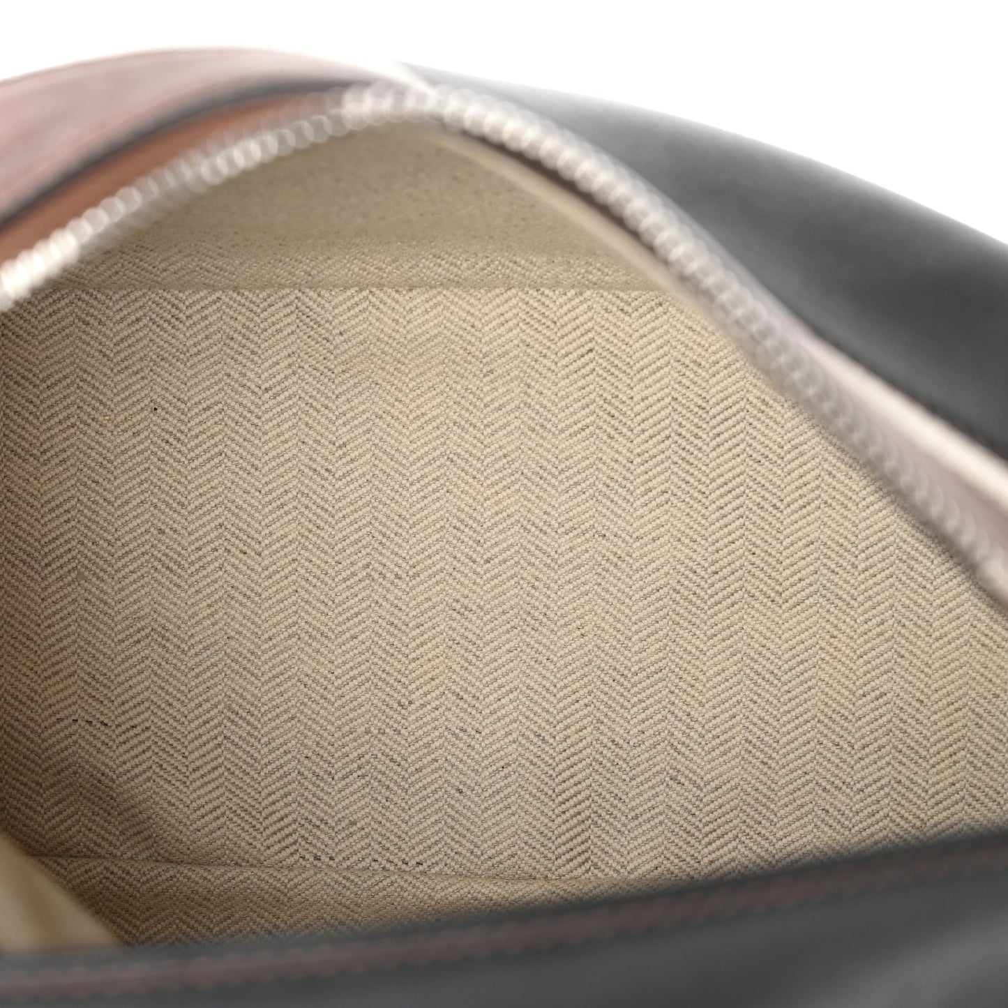 Calfskin Small Puzzle Bag Brunette Soft White Black