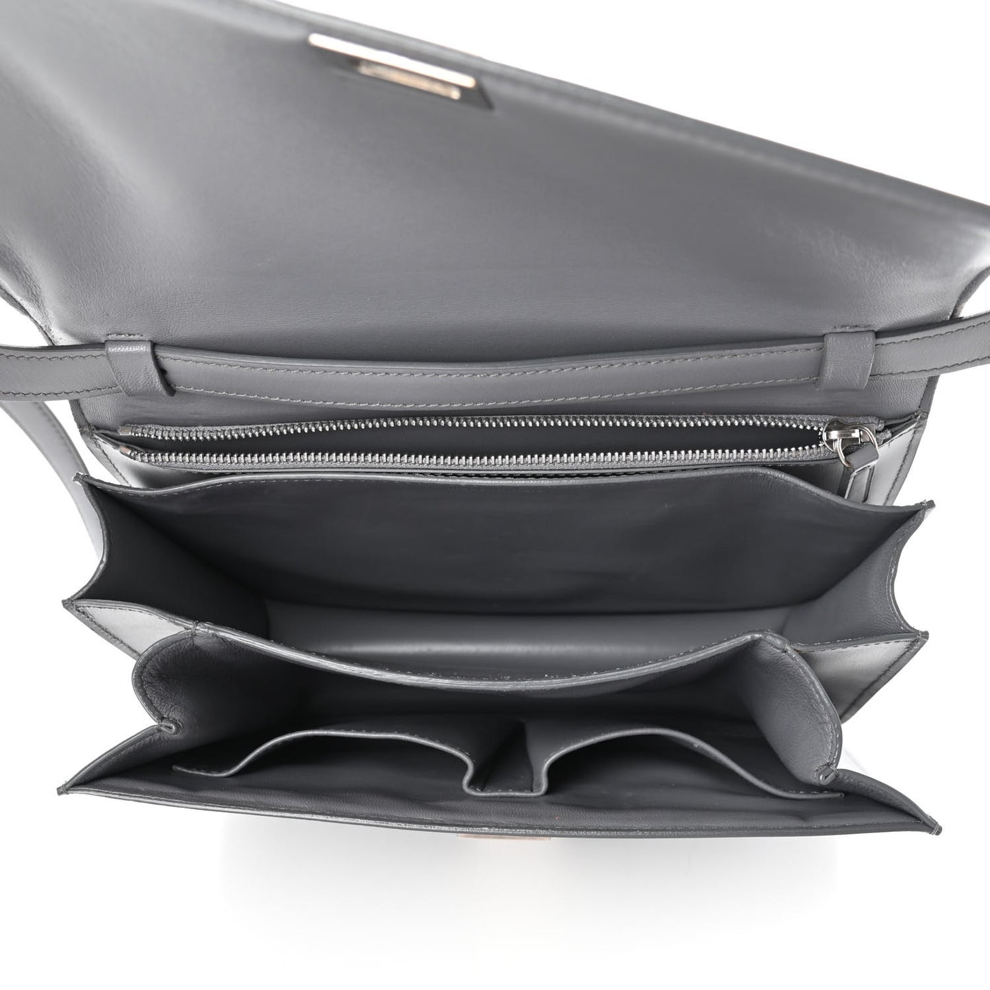 Smooth Calfskin Medium Classic Box Flap Bag Storm