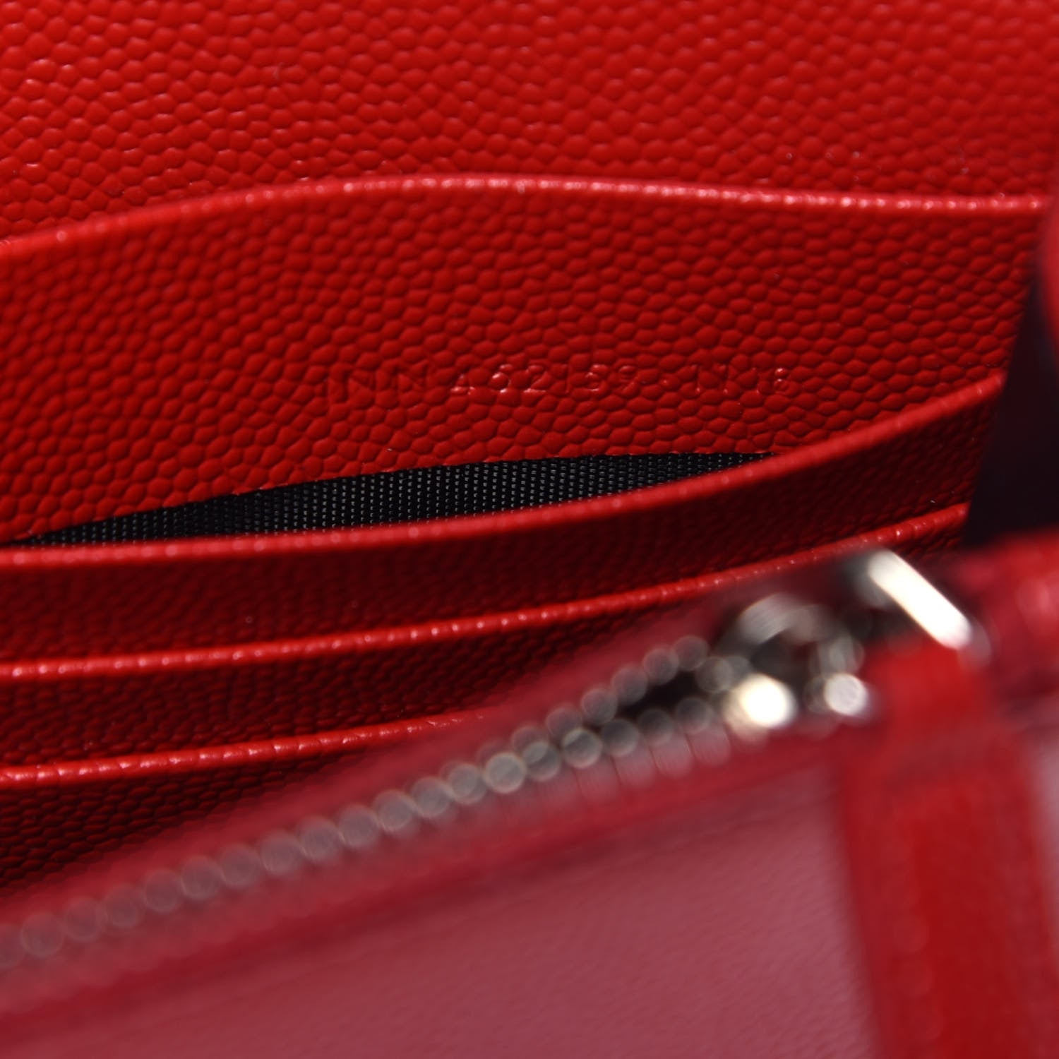 Saint Laurent Grain De Poudre Classic Monogram Kate Tassel Satchel Red 7 of 9