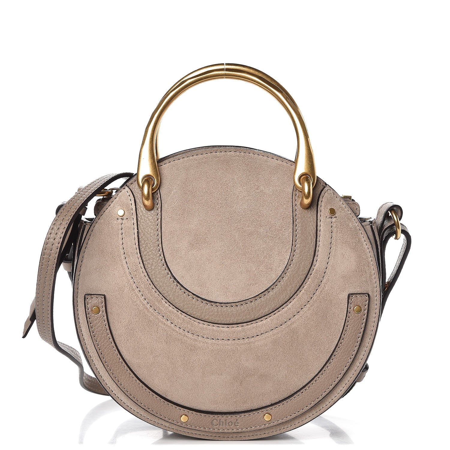Chloe Calfskin Suede Small Pixie Bag Motty Grey 1 of 8