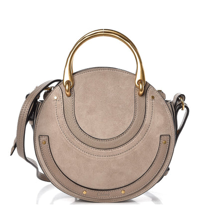 Chloe Calfskin Suede Small Pixie Bag Motty Grey 1 of 8