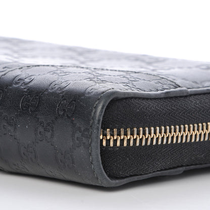 Gucci Guccissima Signature Microguccissima Bree Zip Around Wallet Black 9 of 9