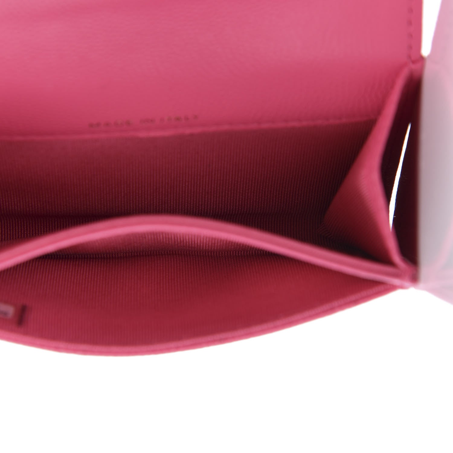 Chanel Caviar Quilted Flap Card Holder Wallet Pink 5 of 9