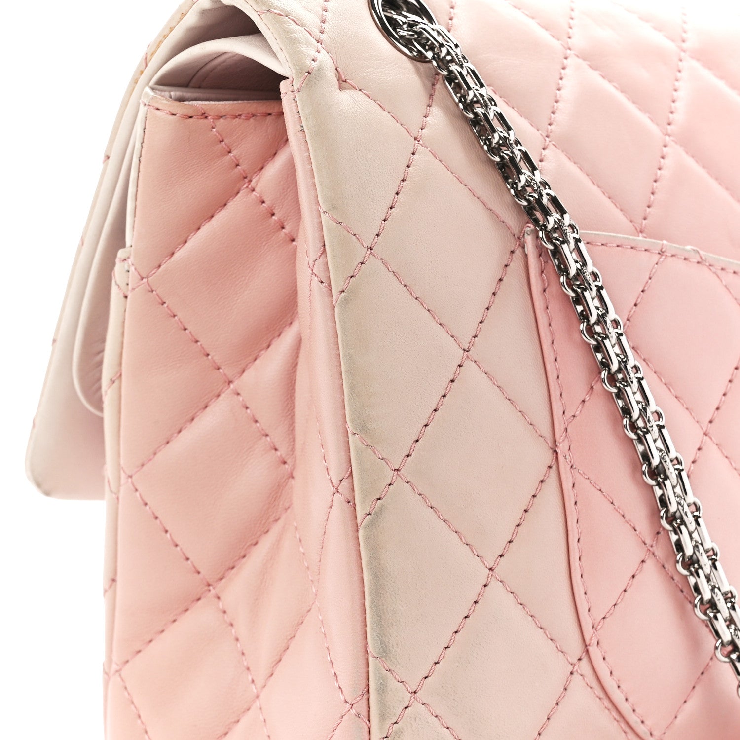 Chanel Lambskin Degrade Quilted 2.55 Reissue 226 Flap Pink 12 of 16