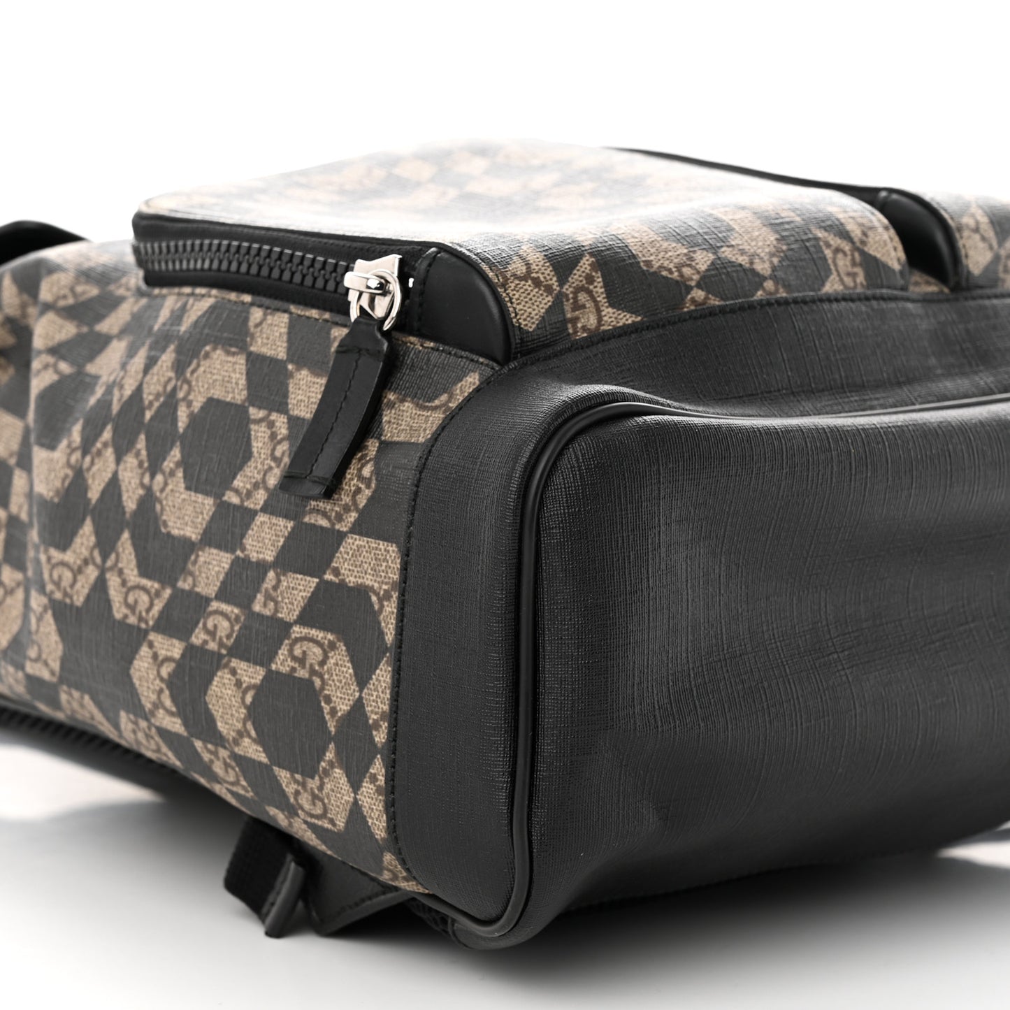 GG Supreme Monogram Caleido Backpack Black