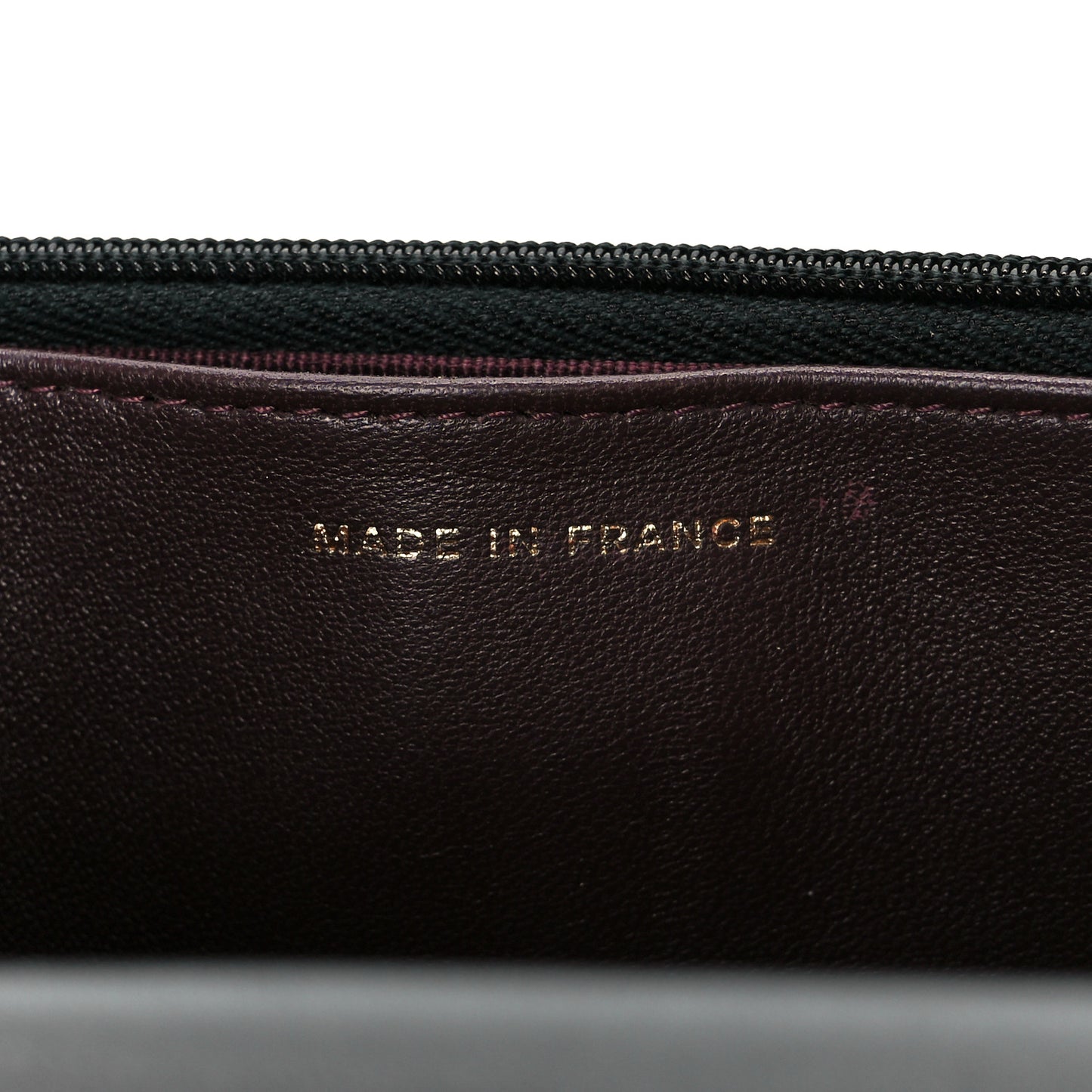 Lambskin Quilted Wallet On Chain WOC Black