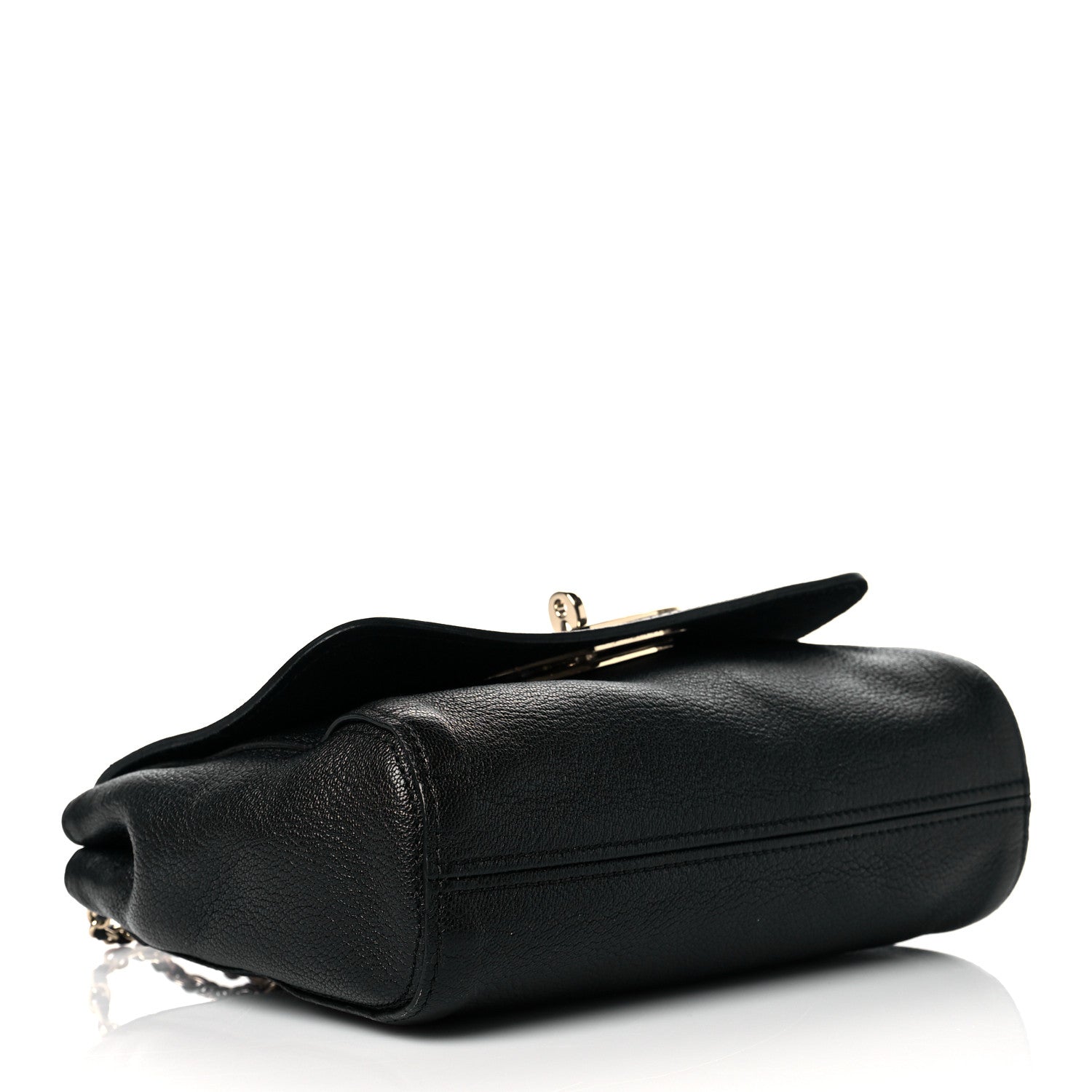 Mulberry Glossy Goatskin Small Lily Flap Black 4 of 10
