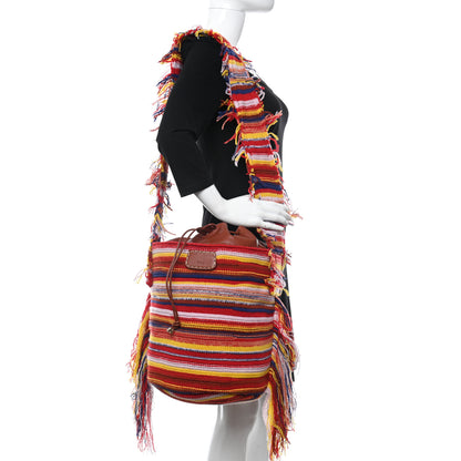 Chloe Recycled Cashmere Knit Fringe Jorge Hobo Multicolor 2 of 10