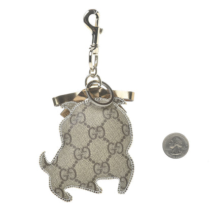 Gucci GG Supreme Monogram Bull Dog Key Charm 2 of 3