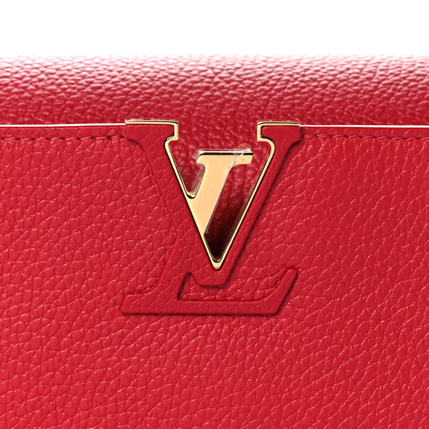 Louis Vuitton Taurillon Capucines BB Scarlet Red 7 of 9