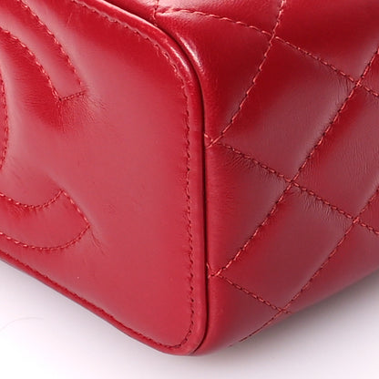 Chanel Lambskin Quilted Small Pillow Crush Vanity Case With Chain Red 10 of 11