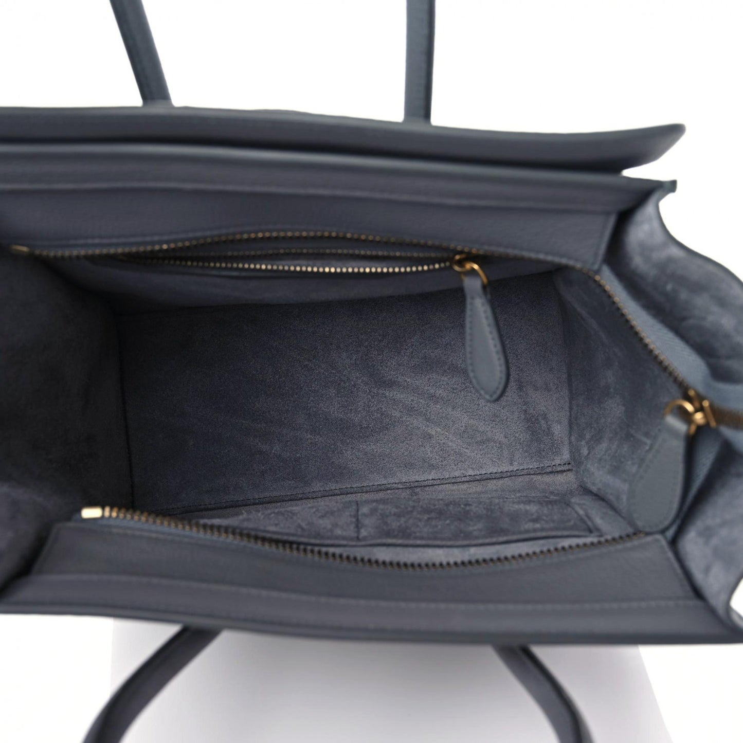 Baby Drummed Calfskin Micro Luggage Kohl