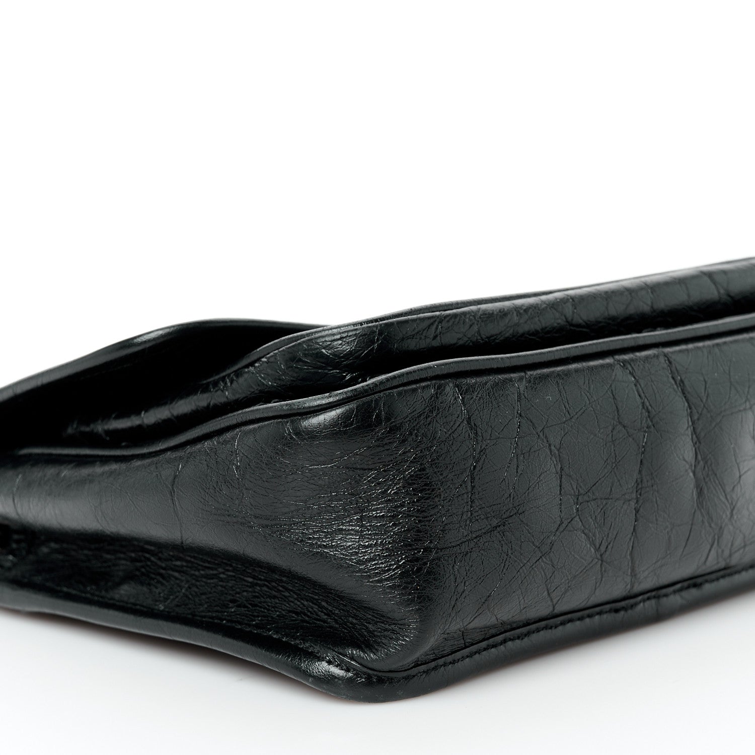 Saint Laurent Crinkled Calfskin Matelasse Monogram Baby Niki Chain Satchel Black 10 of 11