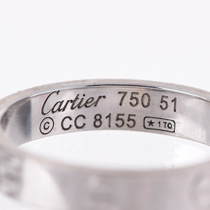 Cartier 18K White Gold 3.5mm LOVE Wedding Band Ring 51 5.75 7 of 7