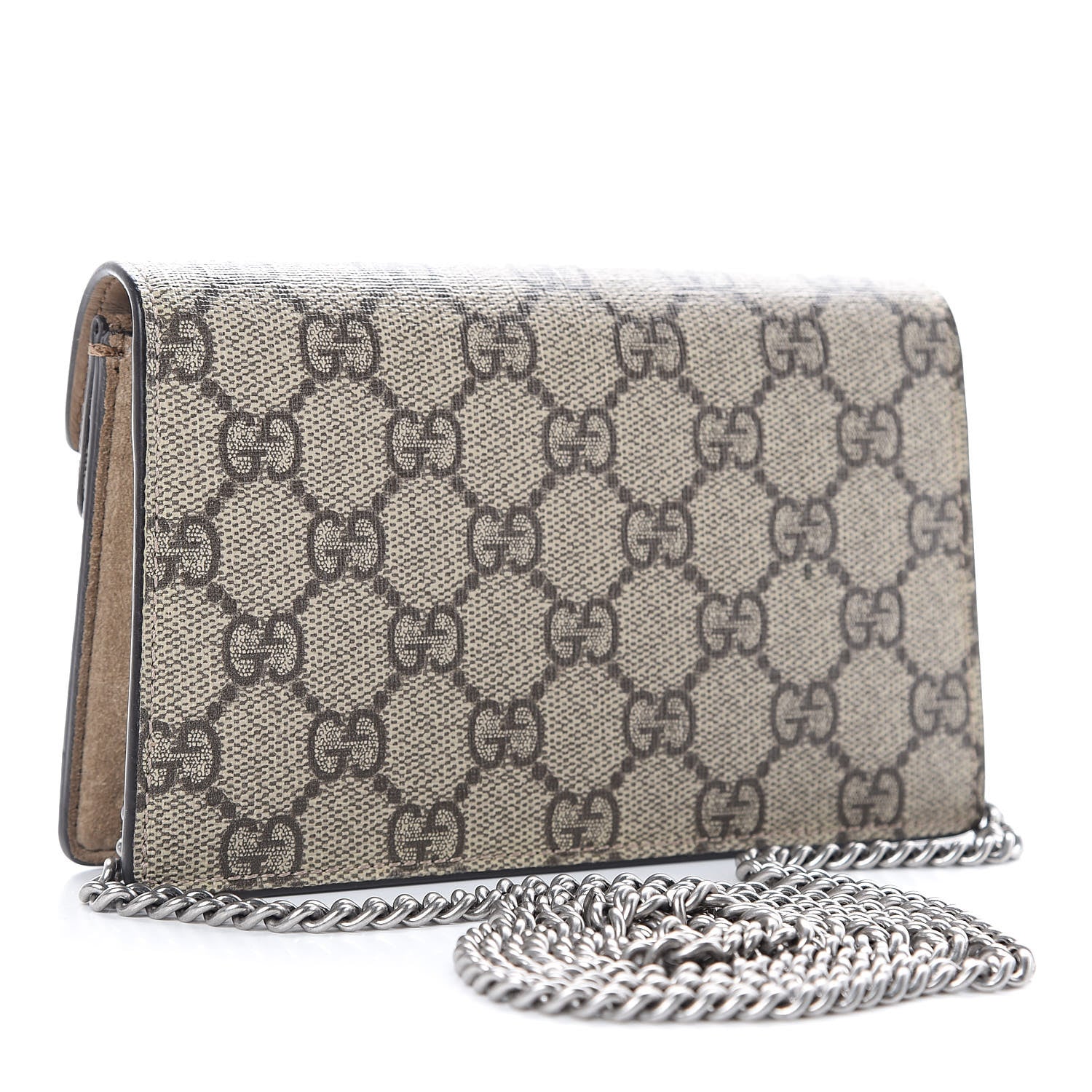 Gucci GG Supreme Monogram Super Mini Dionysus Shoulder Bag Taupe 3 of 10