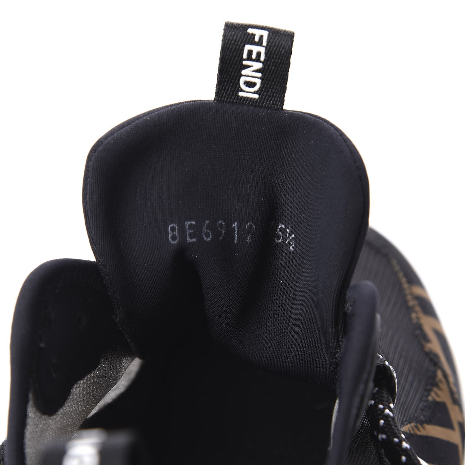 Fendi Technical Mesh Lycra FFreedom Patchwork Sneakers 35.5 Black Tobacco 10 of 11