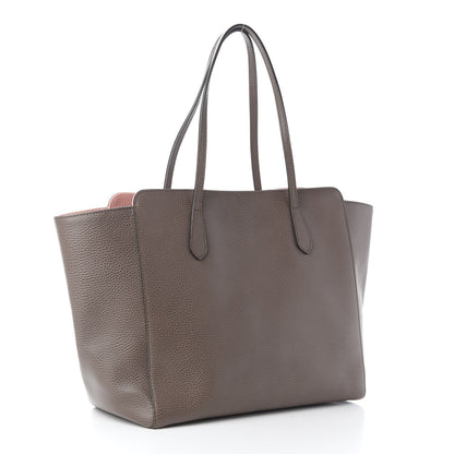 Gucci Dollar Calfskin Medium Swing Tote Grey Field Soft Pink 3 of 8