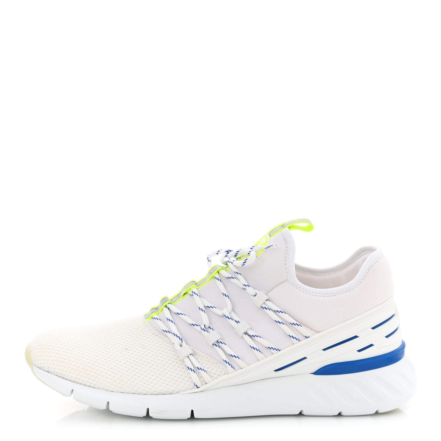 Louis Vuitton Neoprene Mesh Rubber Fastlane Low Sneaker 10.5 White 1 of 8