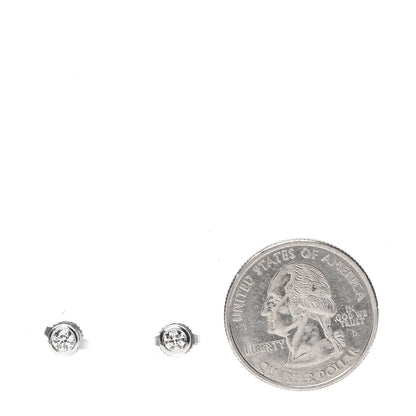 Tiffany Platinum Diamond .34ctw Elsa Peretti Diamonds By The Yard Earrings 2 of 4