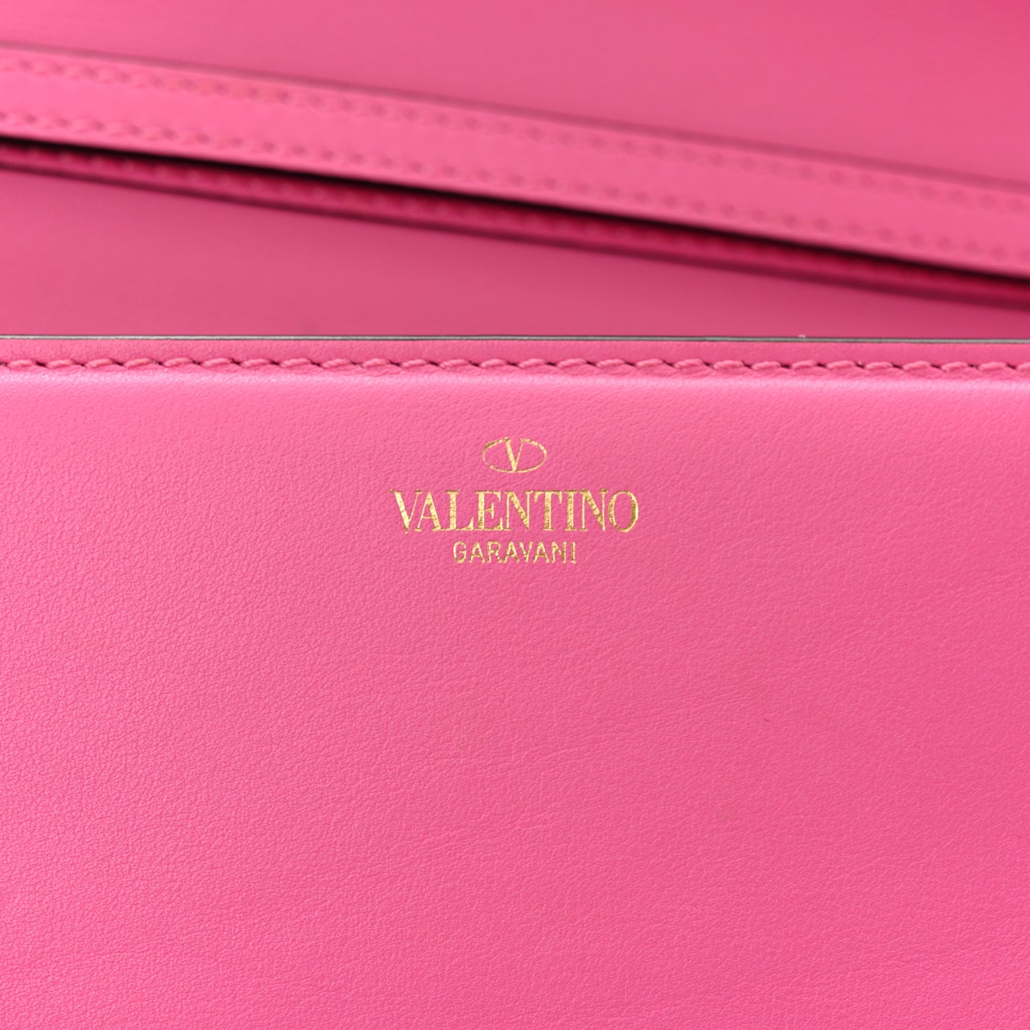 Calfskin Vlogo Loco Shoulder Bag Feminine Pink
