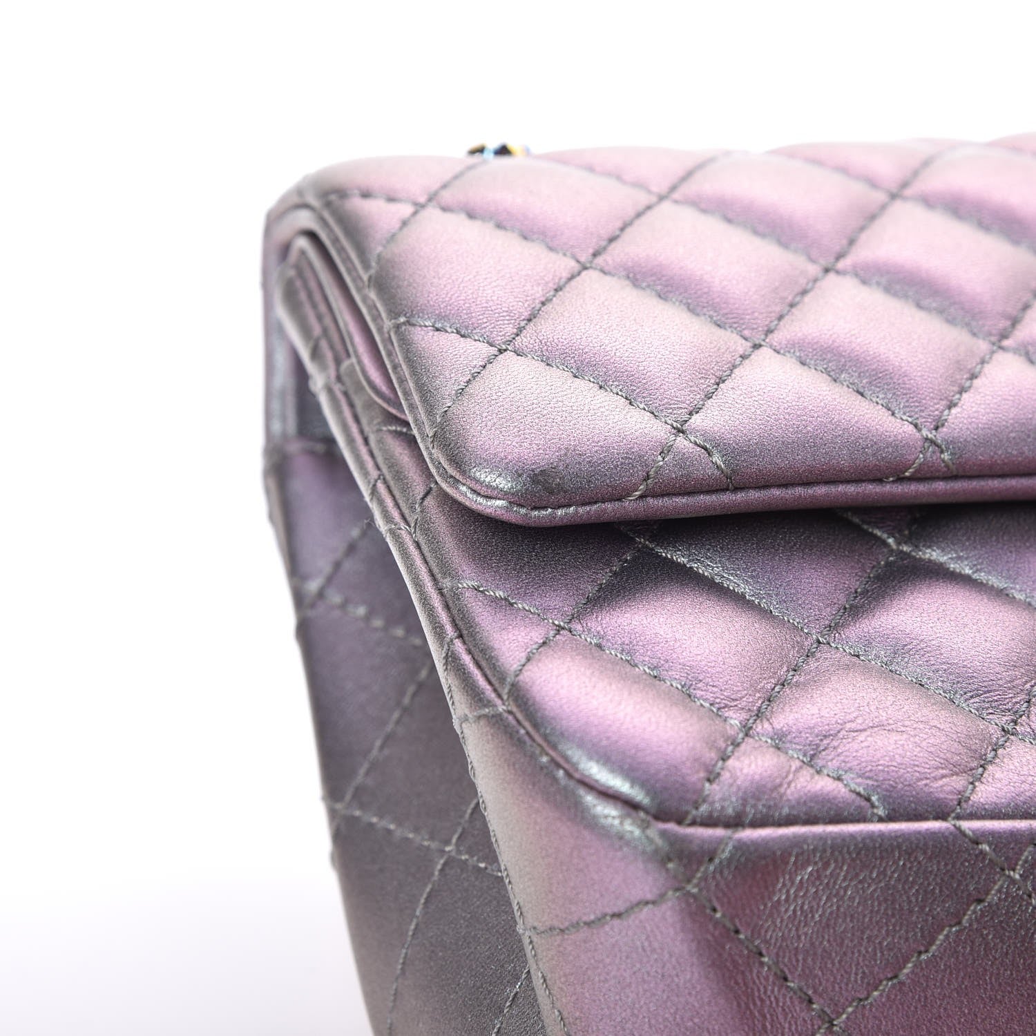 Chanel Iridescent Lambskin Quilted 2.55 Reissue 225 Flap Light Purple 9 of 9
