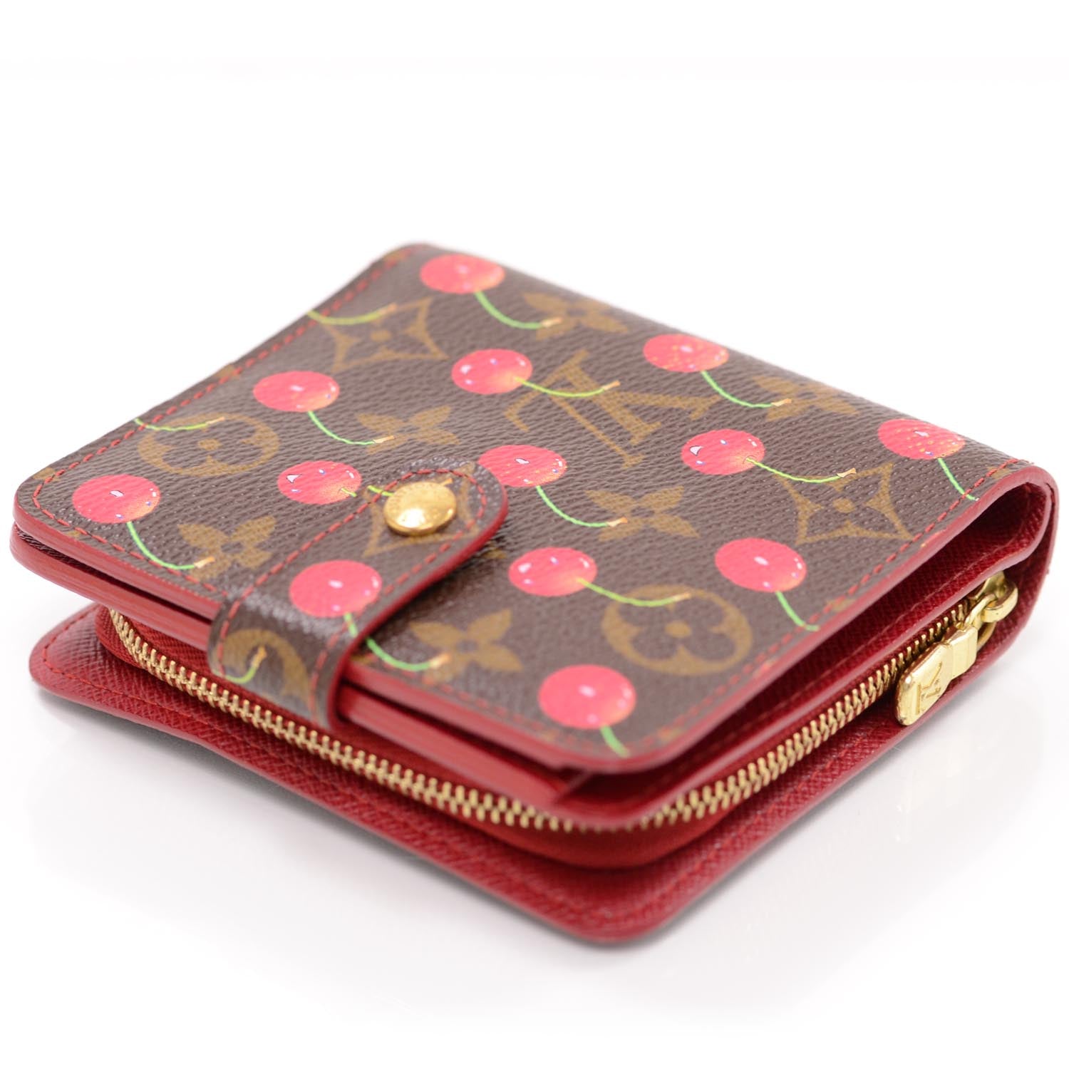 Louis Vuitton Monogram Cerises Compact Zippe Wallet 3 of 10